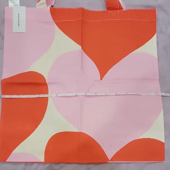 Brand New Marimekko Pink and Orange Tote Bag - Picture 4 of 5